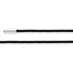 Juwelier Schell 178876 Bastian Inverun Baumwollband zum Knoten Schwarz 44350