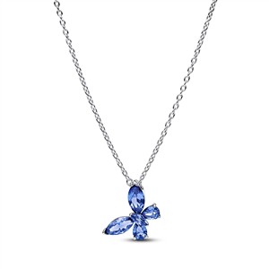 Juwelier Schell 179248 Pandora Kette mit Anhänger Blauer Schmetterling 394232C01-45