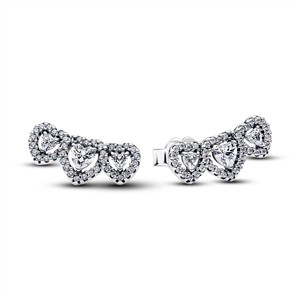 Juwelier Schell 179616 Pandora Ohrstecker Dreierlei Herzen 294411C01