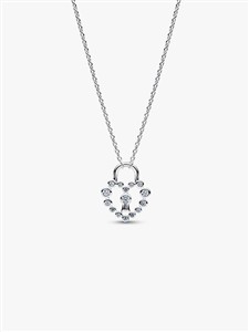 Juwelier Schell 179662 Pandora Kette mit Anhänger Herzschloss 394416C01-50