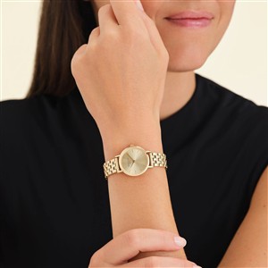 Rosefield Armbanduhr Small Edit Champagne – Bild 3