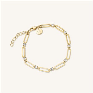 Rosefield Set Armbanduhr Boxelle Gold + Armband mit Steinen – Bild 2