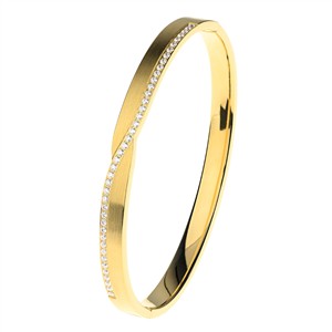 Juwelier Schell 180396 Ernstes Design Armreif Funkelnde Linie Groß A646.GR
