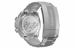 Junghans Armbanduhr Aquaris Diver Grün mit Kautschuk-Wechselband – Bild 4