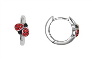 Juwelier Schell 180602 FSK Scharniercreolen Marienkäfer 91247-01-005