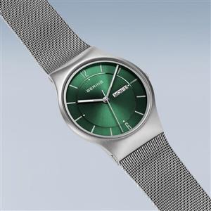 Bering Armbanduhr Day Date Classic | silber gebürstet – Bild 2