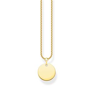Juwelier Schell 175330 Thomas Sabo Collier mit Gravurplatte Rund KE1958-413-39-L45V