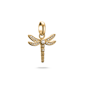 Juwelier Schell 177799 Thomas Sabo Charm Funkelnde goldene Libelle CC1285-414-14