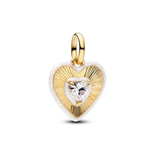 Juwelier Schell 179627 Pandora Me Charm Weißes strahlendes Herz 764409C01