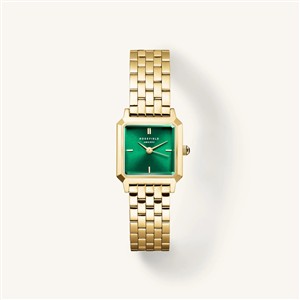 Juwelier Schell 180162 Rosefield Armbanduhr Boxelle Smaragdgrün BEGSG-B05