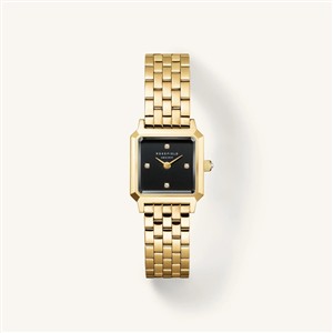Juwelier Schell 180157 Rosefield Armbanduhr Boxelle Schwarz Kristalle BBGSG-B08