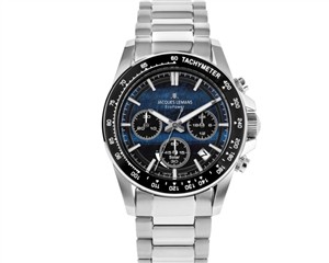 Juwelier Schell 180283 Jacques Lemans Armbanduhr Eco Power Petrolblau 50-10B