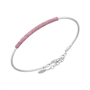 Juwelier Schell 180343 Pesavento Armreif Shiny Silber + Polvere Rosa Tokyo | Polvere di Sogni Colorata WPSCB007