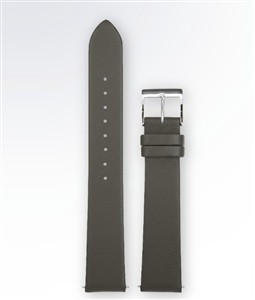 Juwelier Schell 180400 Junghans Uhrenband Rindleder Grau-Braun 420507158