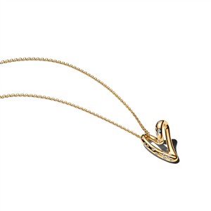 Juwelier Schell 180425 Pandora Kette mit Anhänger Organisch geformtes Herz 364669C01-60