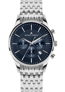 Juwelier Schell 180548 Jacques Lemans Armbanduhr London Dunkelblau 1-2228H