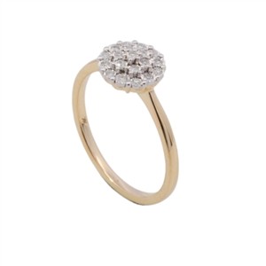 Juwelier Schell 180606 Wilhelm Müller Ring Pavé-Blume 145682056