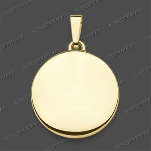 Juwelier Schell 180667 Jung Anhänger Gravurplatte Rund Halbmassiv 40-0316