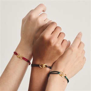 Thomas Sabo Jewellery Textilarmband Together braun mit weißem Zirkonia – Bild 2