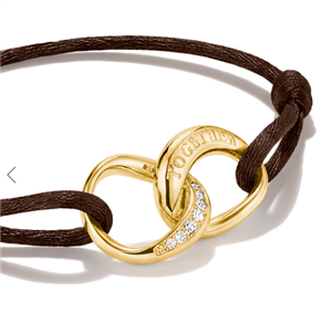 Thomas Sabo Jewellery Textilarmband Together braun mit weißem Zirkonia – Bild 3