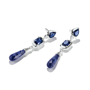 Thomas Sabo Ohrringe mit blauen Steinen – Bild 2