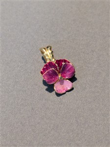 Juwelier Schell 180736 B. Haas Anhänger Pensée Stiefmütterchen 4933-1 AU L