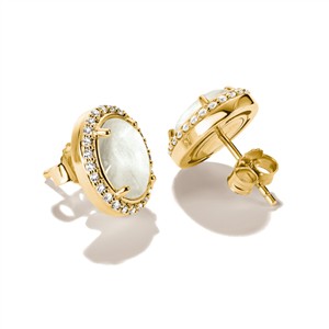 Thomas Sabo Ohrstecker Oval mit Perlmutt – Bild 2