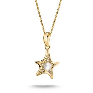 Juwelier Schell 180758 Thomas Sabo Kette mit Anhänger Seestern mit Perlmutt KE2382-M01-14-L55V