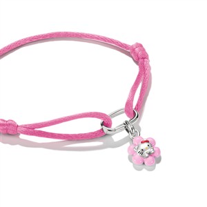 Thomas Sabo Charm Club Textilarmband mit Charm Hello Kitty in Blume – Bild 2