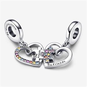 Pandora Moments Doppelcharm Echte Freunde Puzzlestück – Bild 3