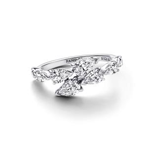 Pandora Ring Funkelndes Überlappendes Band – Bild 2