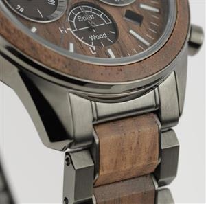 Jacques Lemans Armbanduhr Eco Power Grau/Braun – Bild 2