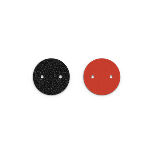 Juwelier Schell 160196 Les Georgettes Ledereinsatz Anhänger 25mm Black Glitter & Red 703109999CG000