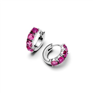Pandora Creolen Magenta – Bild 2