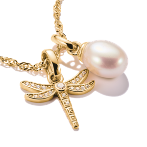 Thomas Sabo Charm Funkelnde goldene Libelle – Bild 2
