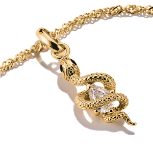 Thomas Sabo Charm Goldene Schlange mit Stein – Bild 2