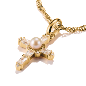 Thomas Sabo Charm Goldenes Vintage-Kreuz – Bild 2