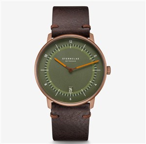 Juwelier Schell 178614 Sternglas Armbanduhr Naos Edition 1905 Dunkelgrün/Bronze/Mokka S01-NAT35-VI17
