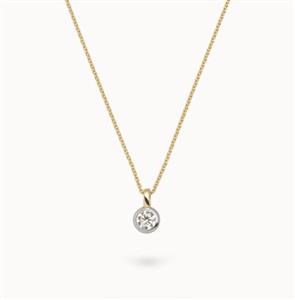 Juwelier Schell 178629 Diara Studios Kette mit Anhänger Bicolor Zarge DS1051GW