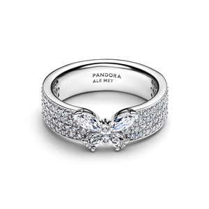 Pandora Ring Pavé & Schmetterling – Bild 2