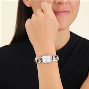 Rosefield Armbanduhr Octagon XS Studio Silber – Bild 3