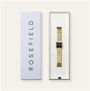 Rosefield Armbanduhr Boxelle Schwarz Kristalle – Bild 3