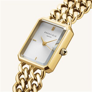 Rosefield Armbanduhr Studio Double Chain Gold – Bild 2