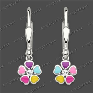 Juwelier Schell 180665 Jung Ohrringe Bunte Blumen 23-0017