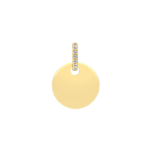 Juwelier Schell 180874 Xenox Anhänger/Charm Gravurplatte Rund XS10496G