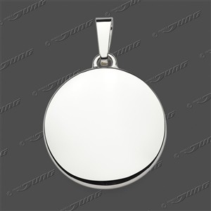 Juwelier Schell 181026 Jung Anhänger Gravurplatte Rund Halbmassiv 22mm 40-0316