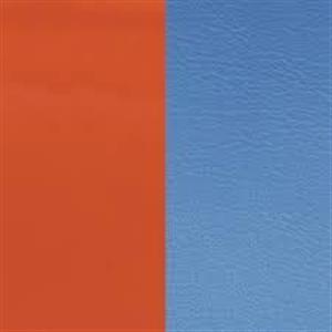 Juwelier Schell 158446 Les Georgettes Ledereinsatz Ring 8mm Orange & Hellblau 703315284C2000