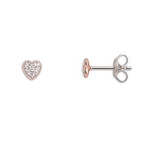 Juwelier Schell 164734 Xenox Ohrstecker Herzen XS3737RN