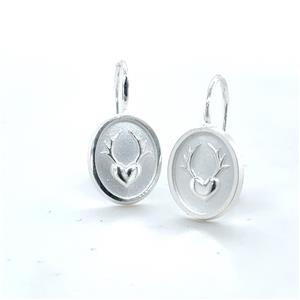 Juwelier Schell 172129 Cuckoowelen Ohrhänger Siegel Herzgeweih 172129 Si