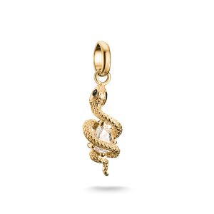 Juwelier Schell 177800 Thomas Sabo Charm Goldene Schlange mit Stein CC1264-565-14